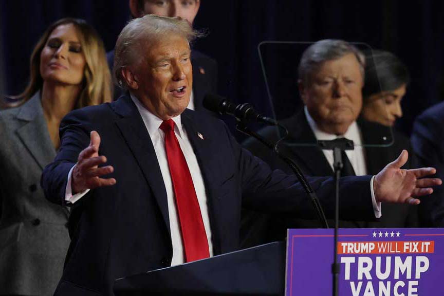 ইতিহাস সৃষ্টি করে যুক্তরাষ্ট্রের ৪৭তম প্রেসিডেন্ট ডোনাল্ড ট্রাম্প