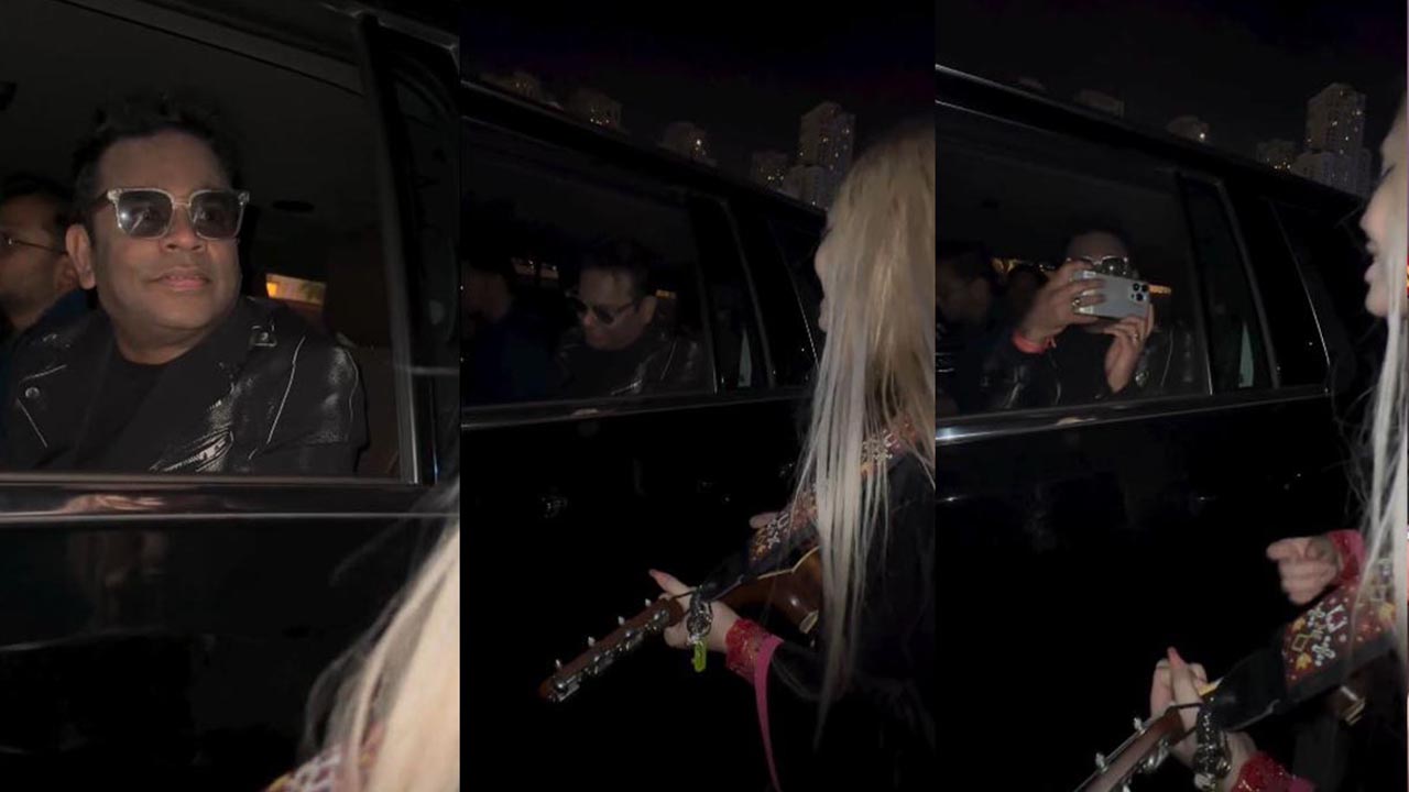 রাতে এ আর রহমানের গাড়ি থামালেন বিদেশি তরুণী