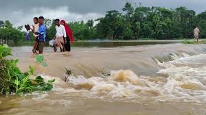 সিলেটে টানা বৃষ্টিতে বিপৎসীমার উপরে তিন নদীর ৬ পয়েন্ট