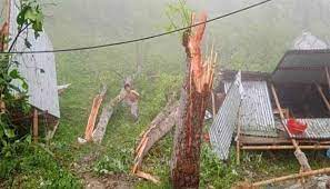 ঘূর্ণিঝড়ে লন্ডভন্ড ২৫ গ্রাম