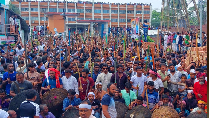 গোপালগঞ্জে শেখ হাসিনাকে দেশে ফিরিয়ে আনার শপথ