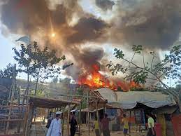 রহস্যময় ভাবে আগুন জ্বলছে