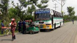 মৌলভীবাজার সদরে বাস-সিএনজি সংঘর্ষে নিহত ২, আহত ৬